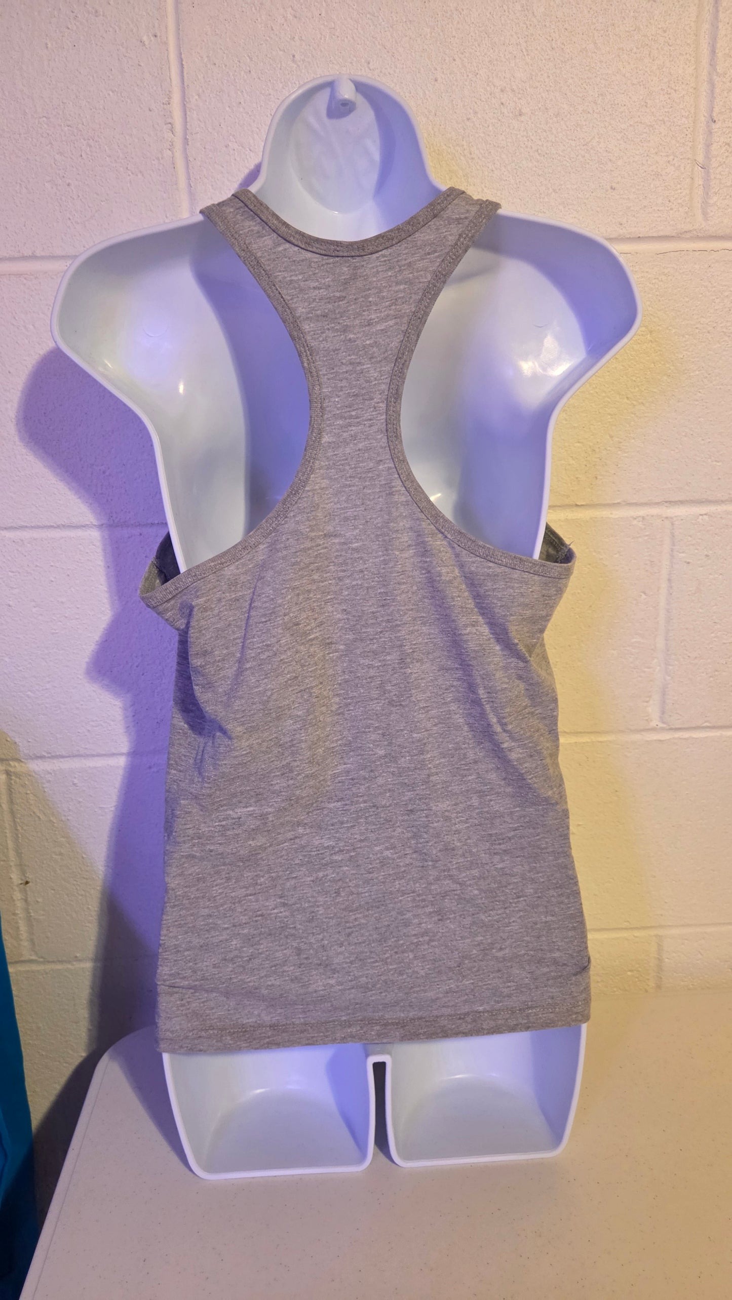 Women's Jersey Racerback Tank - Gray Athletic Heather - But did you die?
