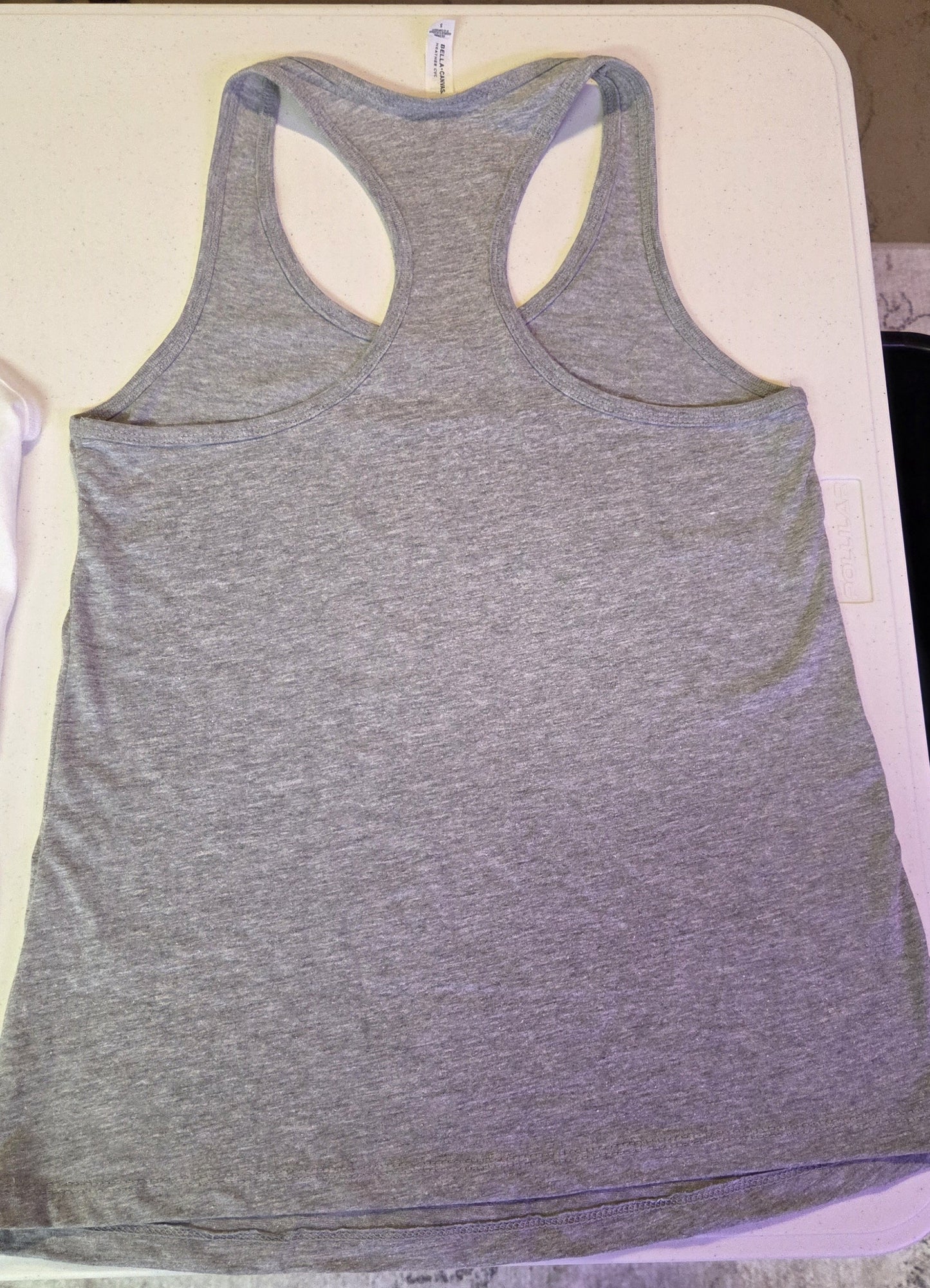 Women's racerback tank - Athletic Gray Heather - Nature Is My Happy Place