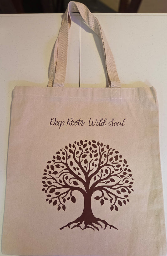 Natural Canvas Tote - Tree Of Life