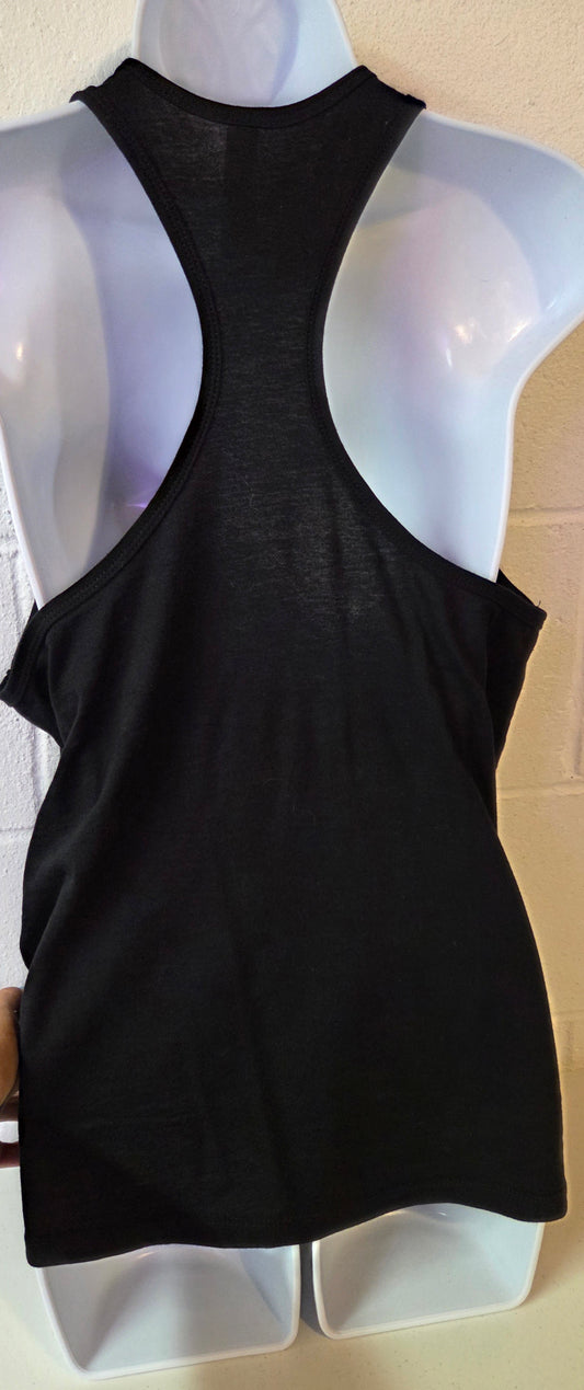 Black Women's Racerback Tank - Smile Today It's Contagious
